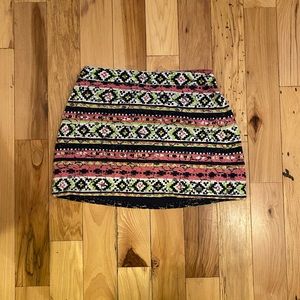 Hollister Multi-colored Mini Skirt